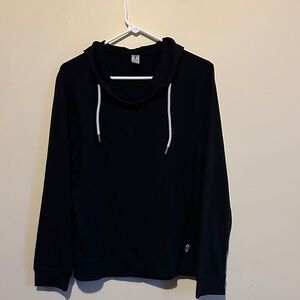 Free Country Black Cowl Neck Lightweight Sweater